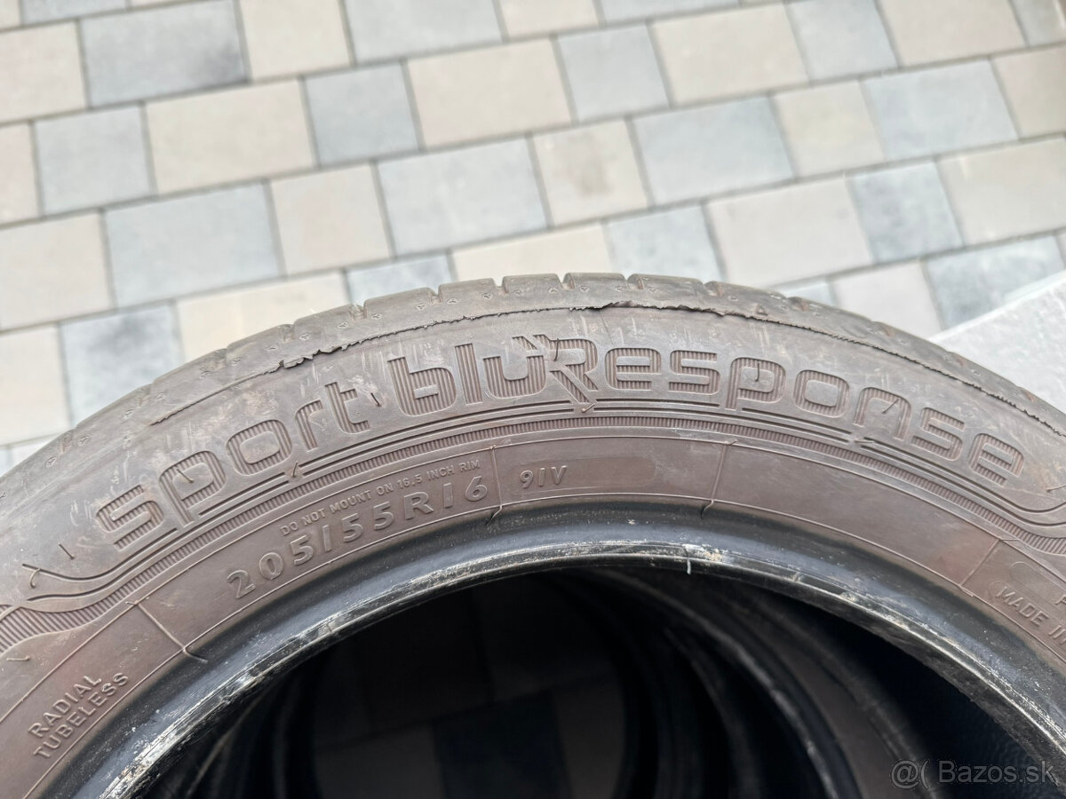 P: letné pneu Dunlop SP Sport BluResponse 205/55 R16 91V - 2