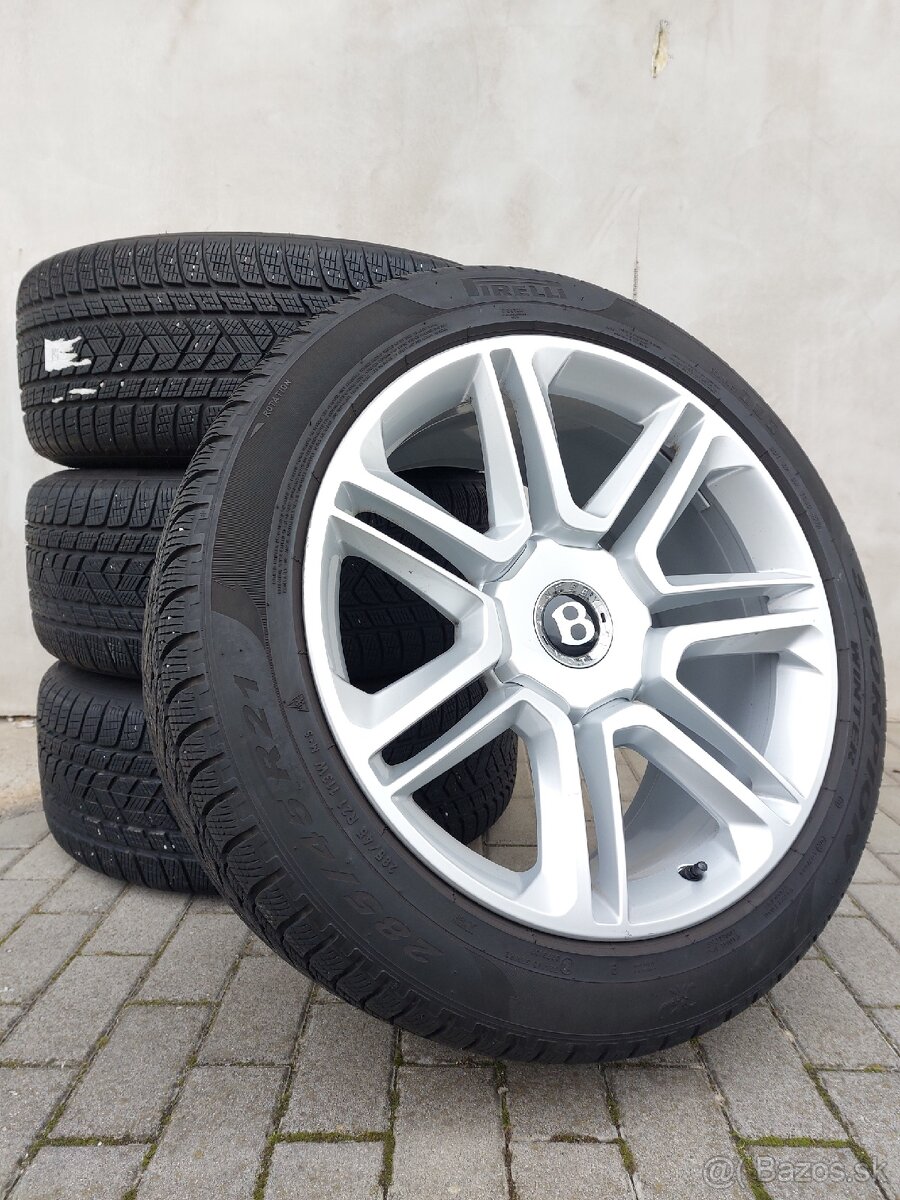 Kolesá Bentley Bentayga + zimné pneu 285/45R21 - 2