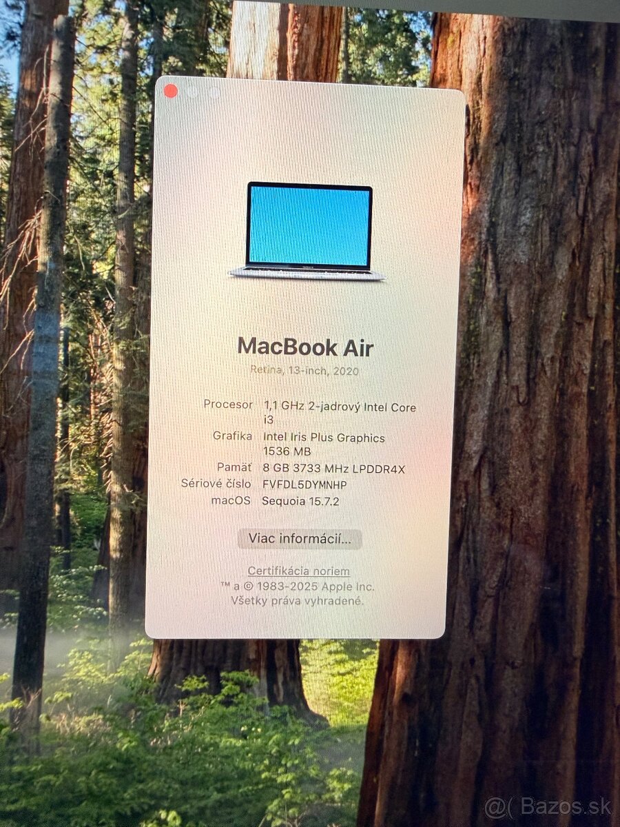 Macbook air i3 2020 - 2