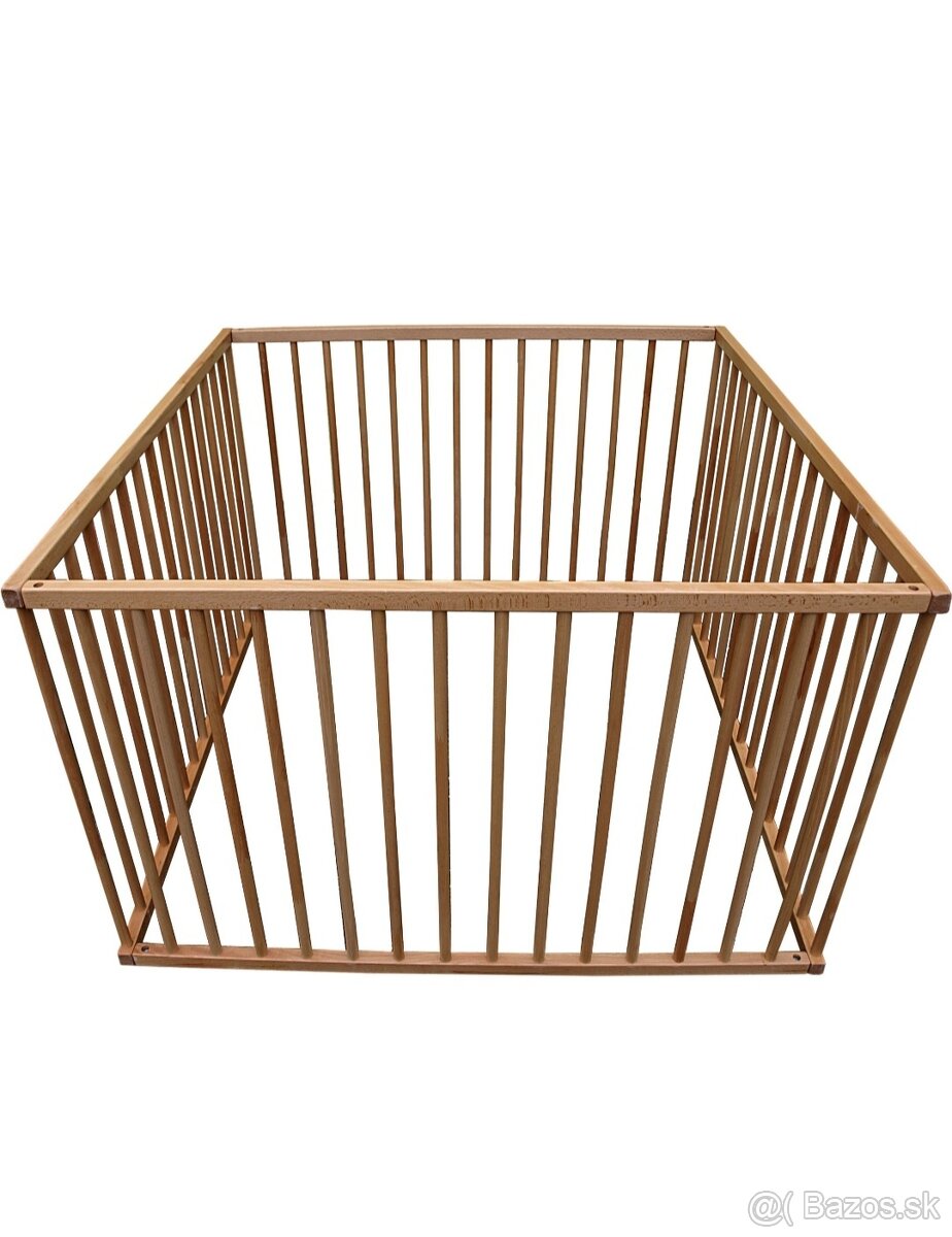 Detská ohrádka buková 100 × 100 cm - 2