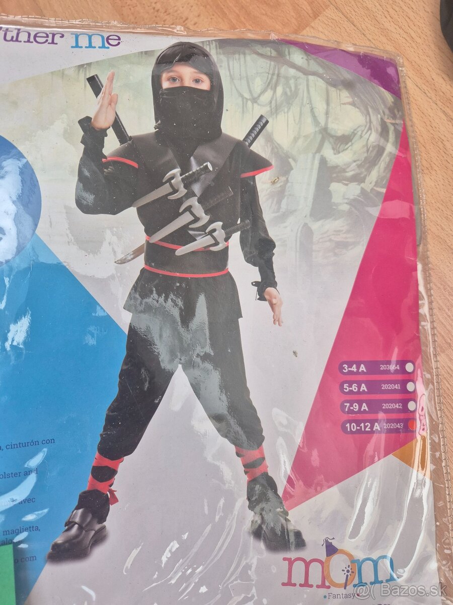 Kostým na karneval NINJA 10-12r - 2