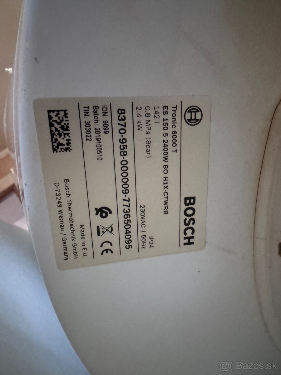 Bosch bojler 142L - 2