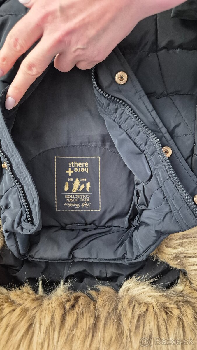 C&A - Zimná páperová bunda, veľkosť 128 - 2