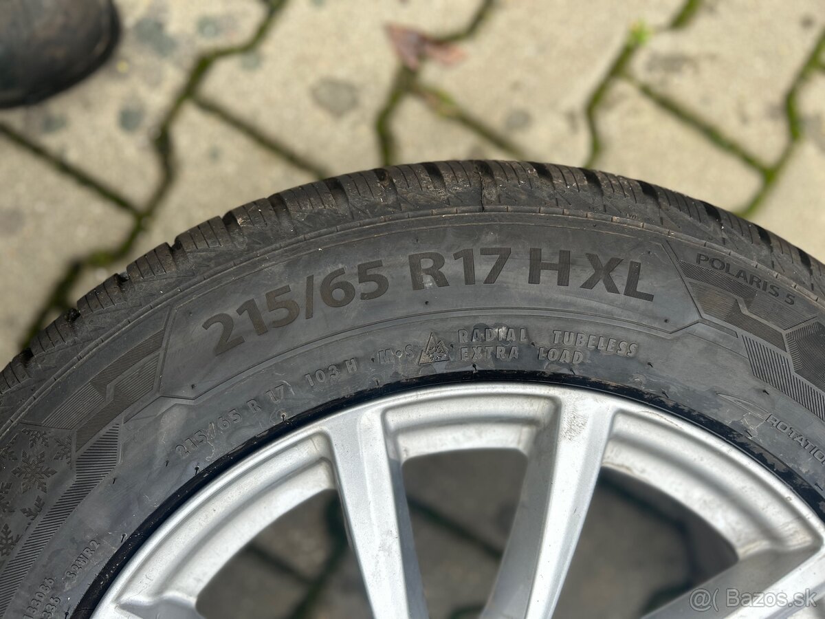 Zimná sada Barum polaris 5 5x112 r17 215/65r17 - 2