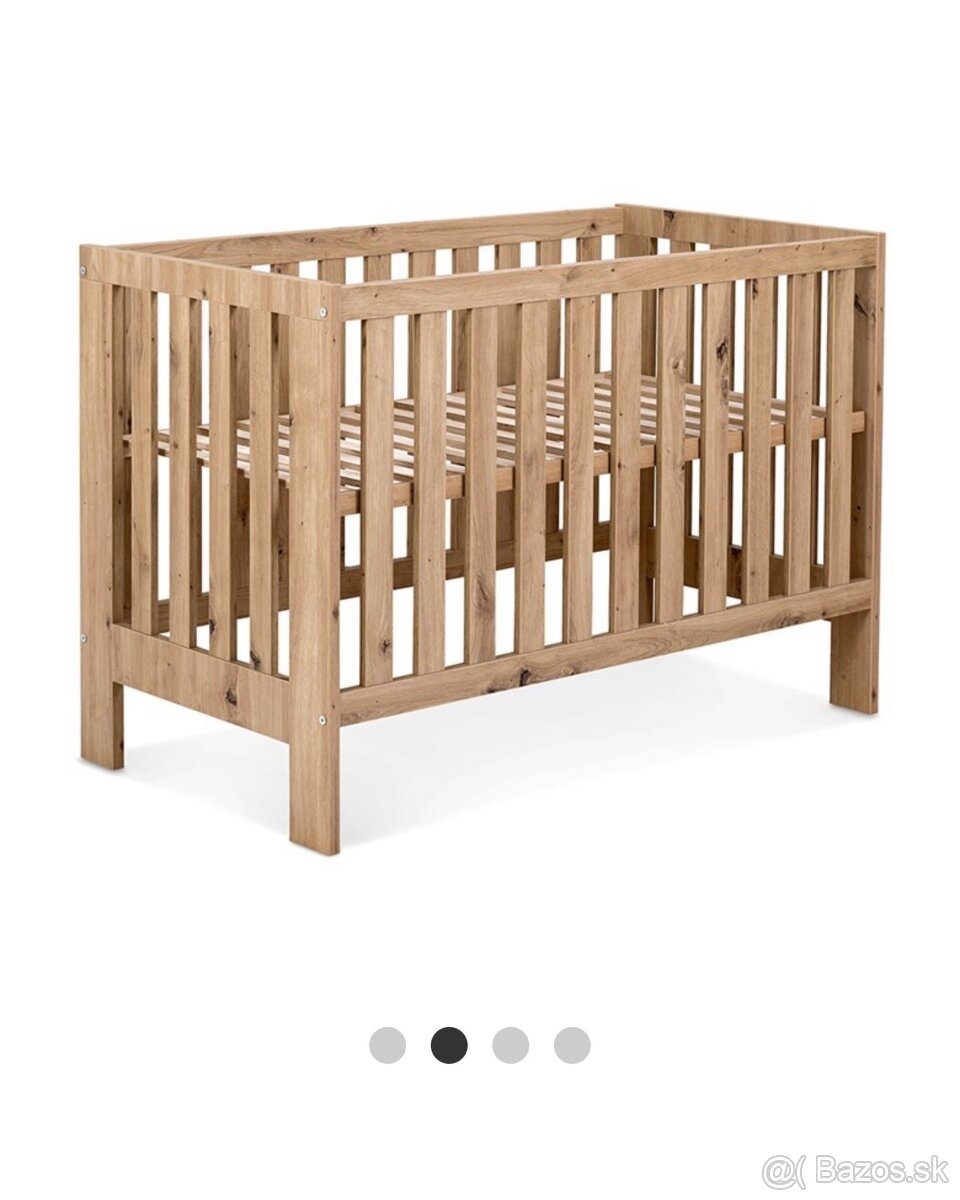 Drevená detská postieľka - 2
