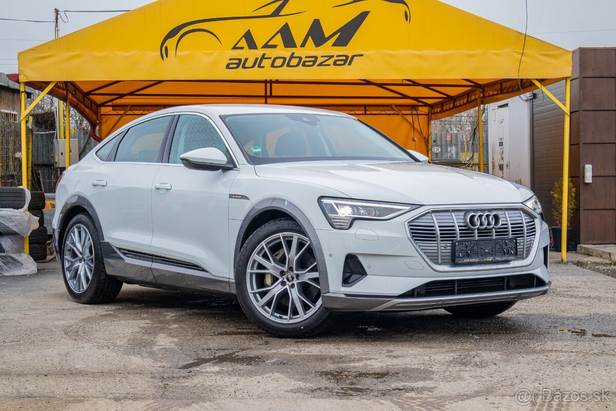 Audi E-tron Sportback 55 -2023/38tis. KM- Quattro -NEBÚRANÉ - 2