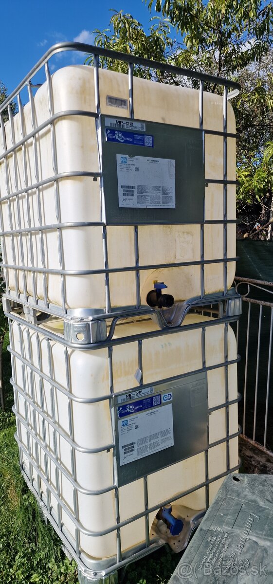 Použite IBC kontajnery 1000l vyplachnute, umyte - 2