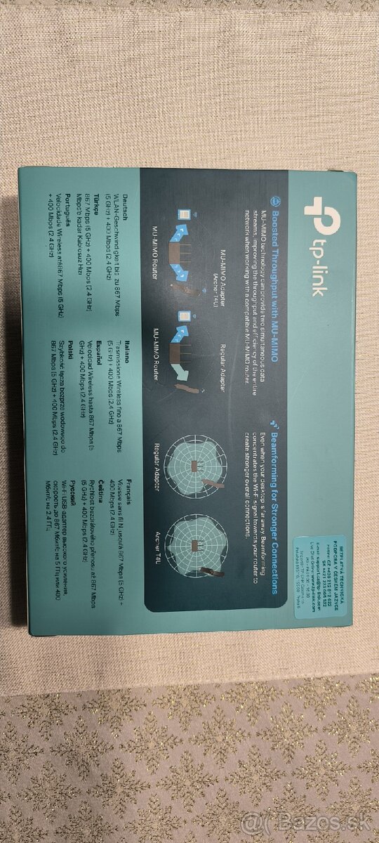 Wi-Fi adaptér TP-Link Archer T4U AC1300 (Archer T4U) čierny - 2