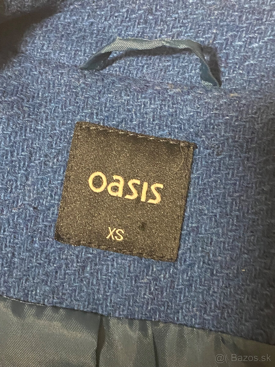 Oasis - tyrkysovo-modrý kabát - 2
