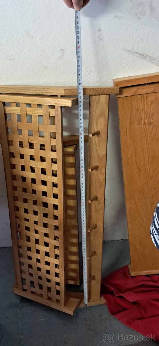 Retro vešiak - polička - 2