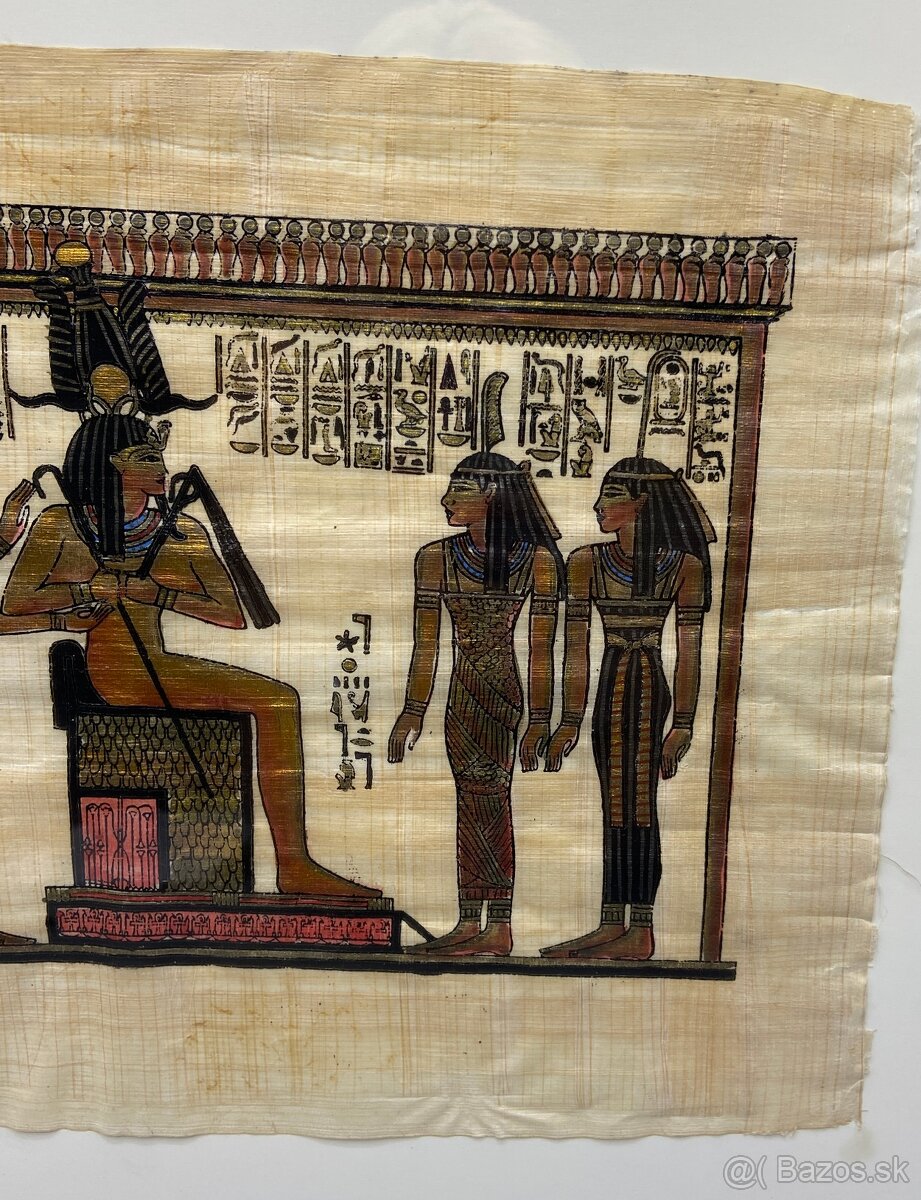Obraz, egyptský motív na papyruse - 2