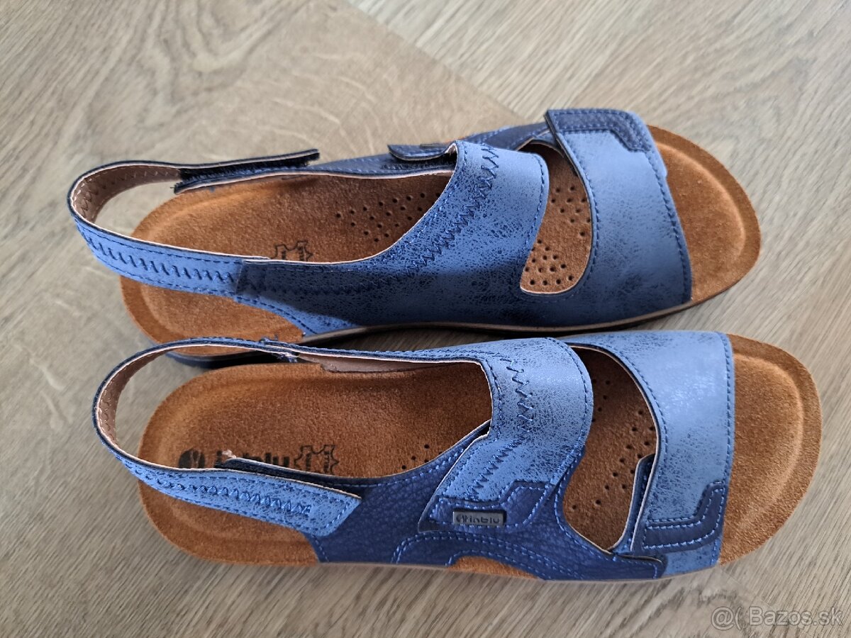 Pánske celokožené sandále - 2