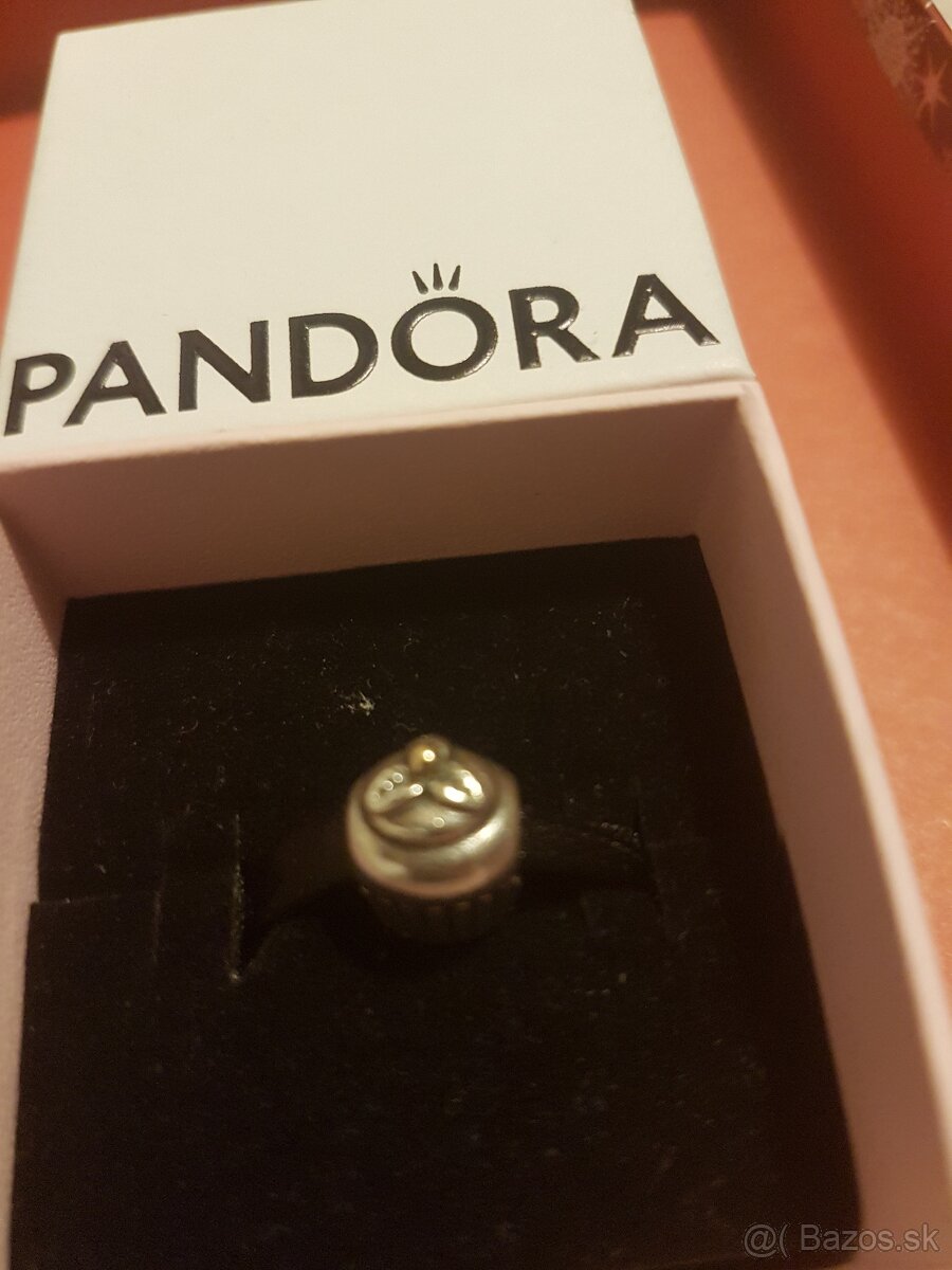pandora korálka muffin/koláč bikolor - 2