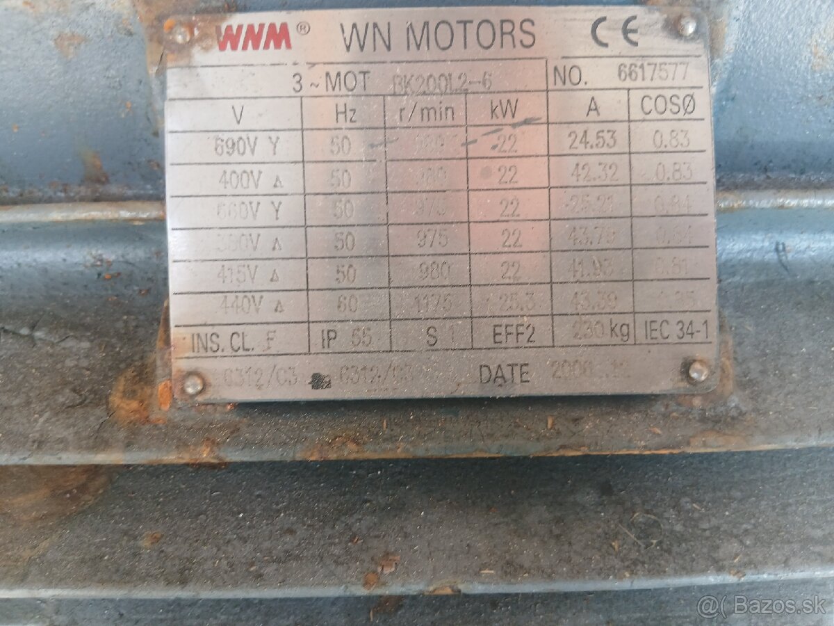 Elektromotor 22kw/980ot - 2
