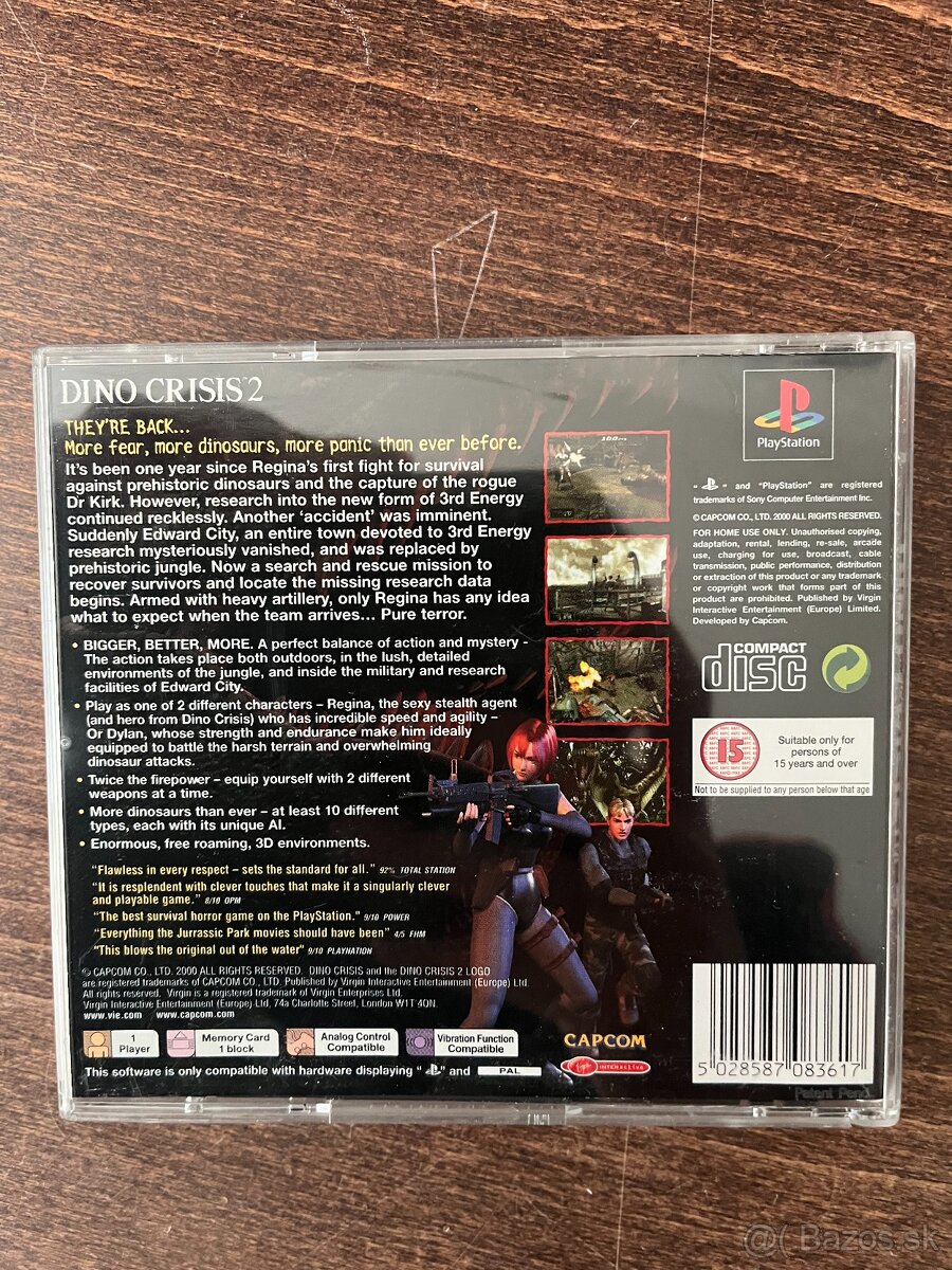 Predam hru DINO CRISIS 2 na ps1 - 2