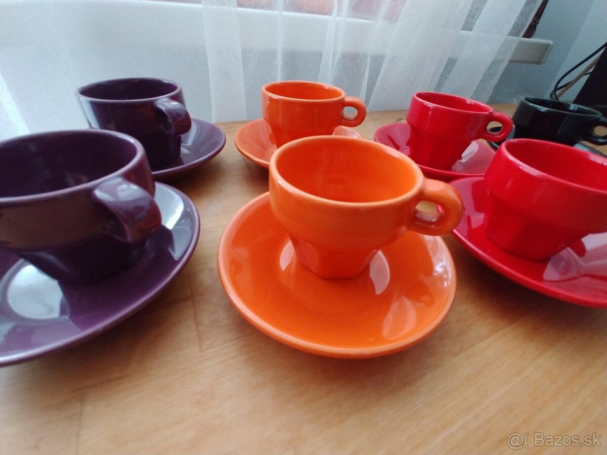 Salky na kavu, porcelan, objem salok 80 cl - 2