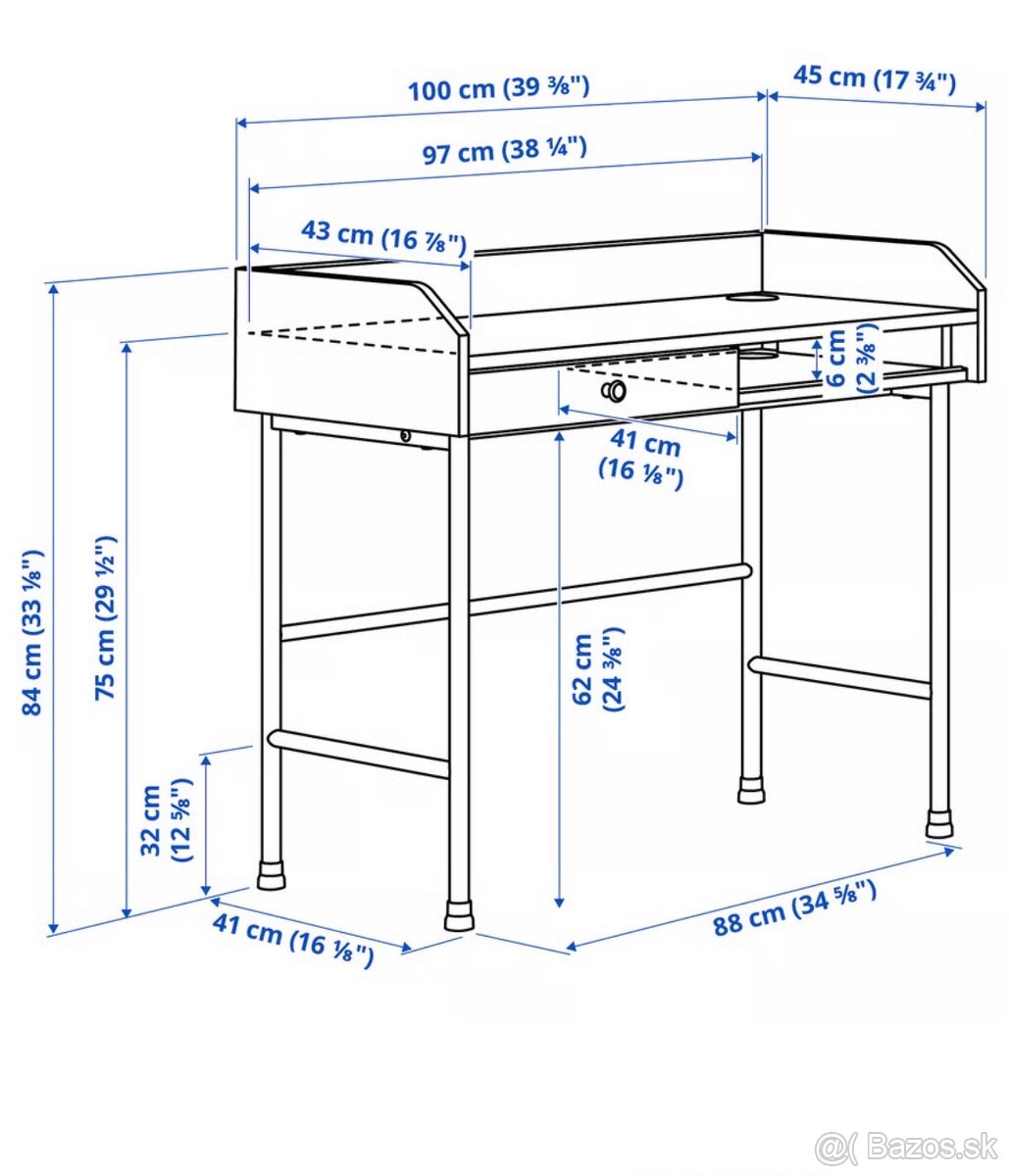 Kancelársky stôl IKEA Hauga 10045 - 2