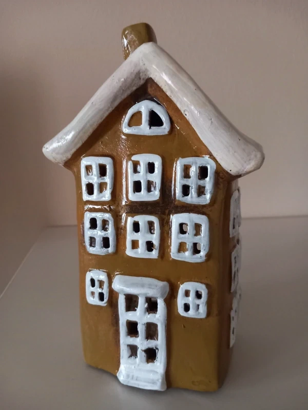 Keramický domček na čajovku 20,5x11,5x7,5 cm - 2