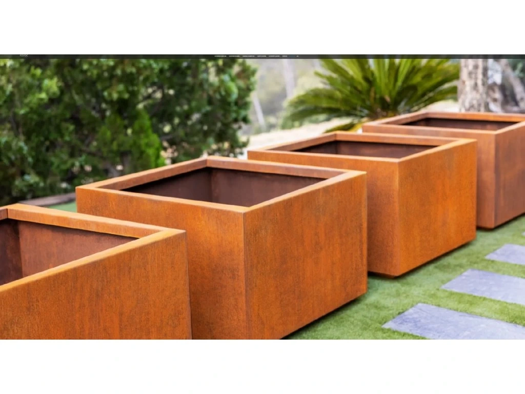 Corten kvetináče / vyvýšené záhony - 2