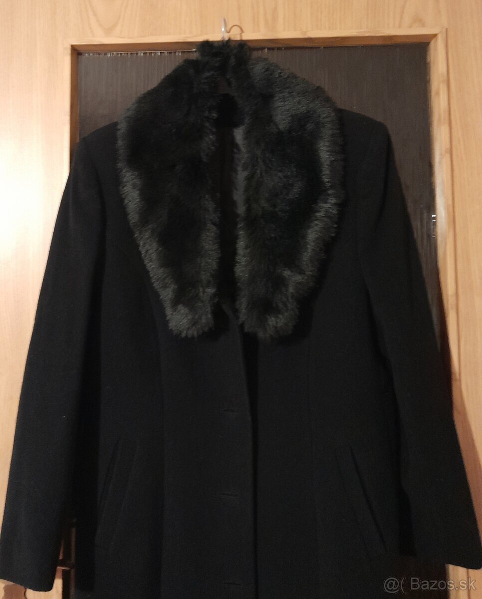 Dámsky čierny kabát - 2