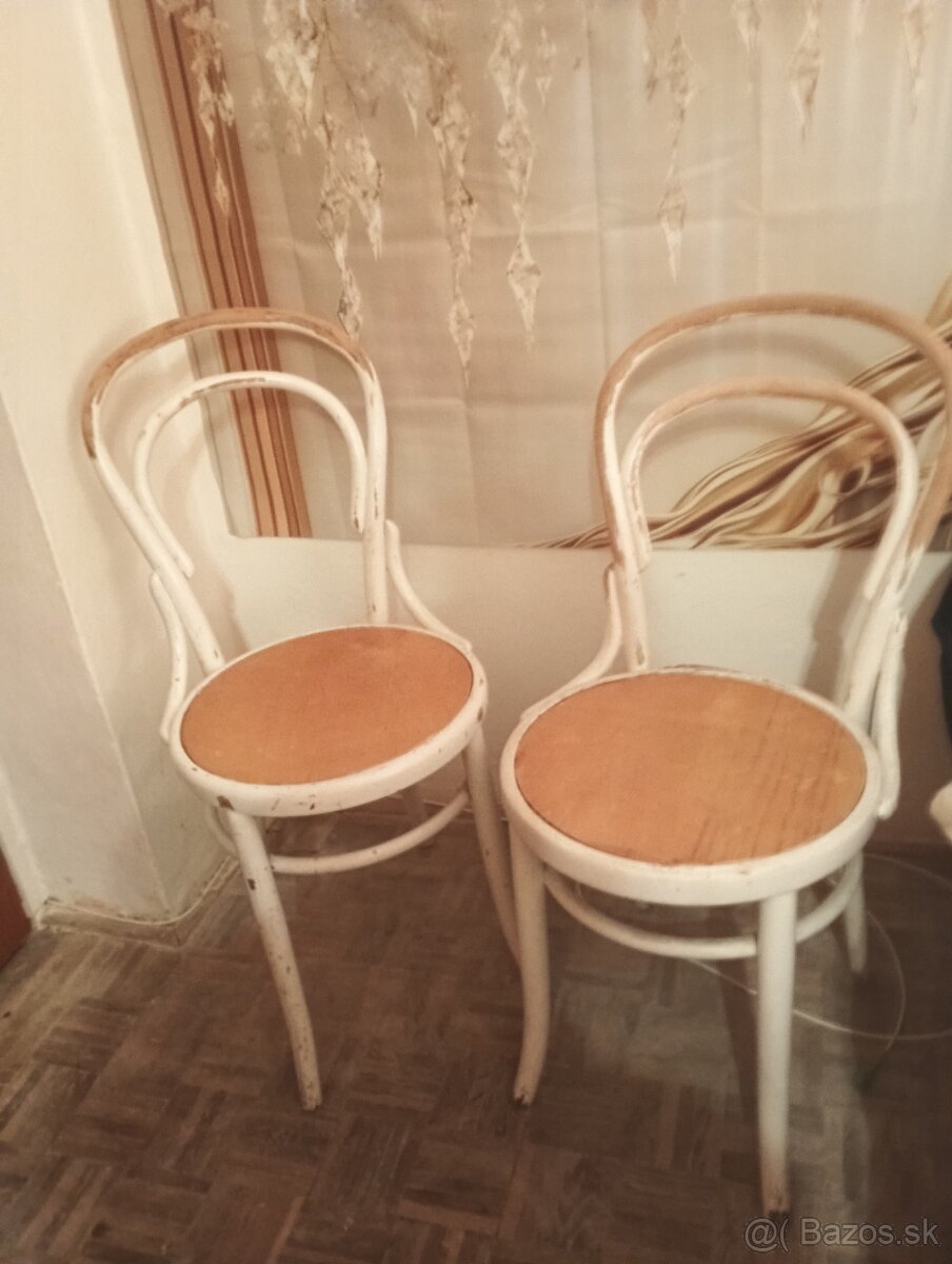 stoličky 2 ks thonet pevné - 2