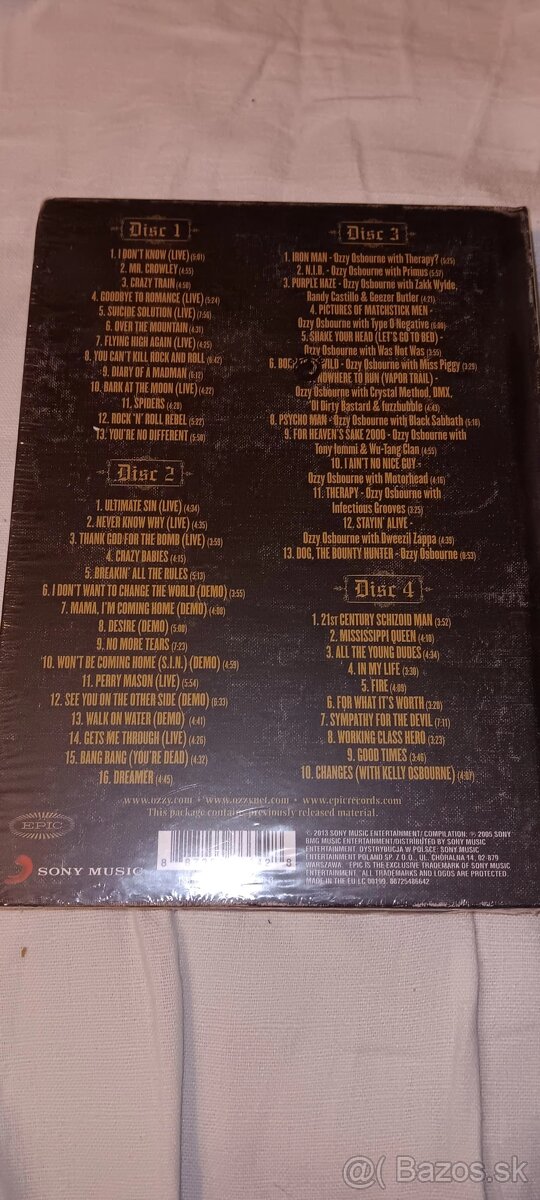 Ozzy Osbourne - Prince of Darkness 4CD - 2