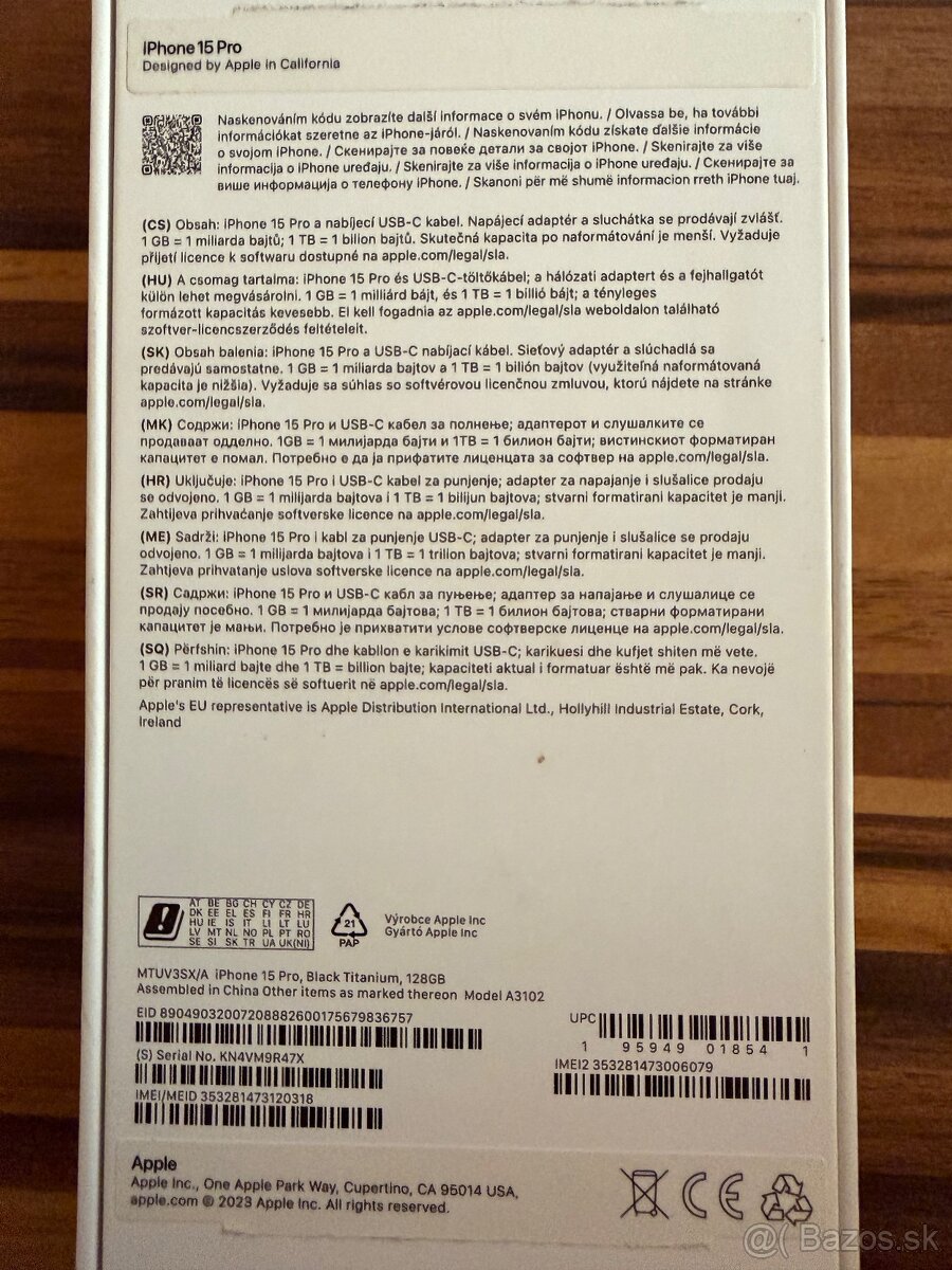 Iphone 15 pro black titanium 128 gb - 2