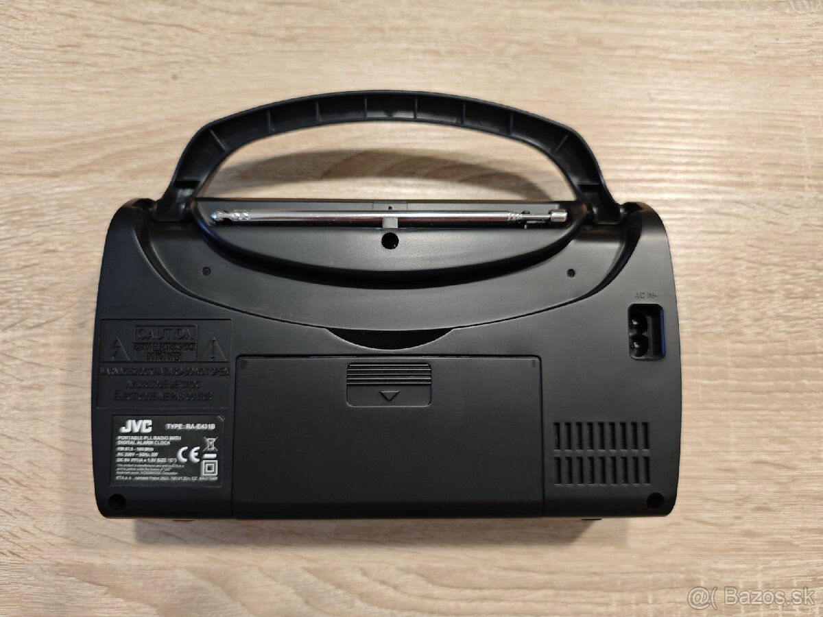 Rádioprijímač JVC RA-E431B čierny - 2