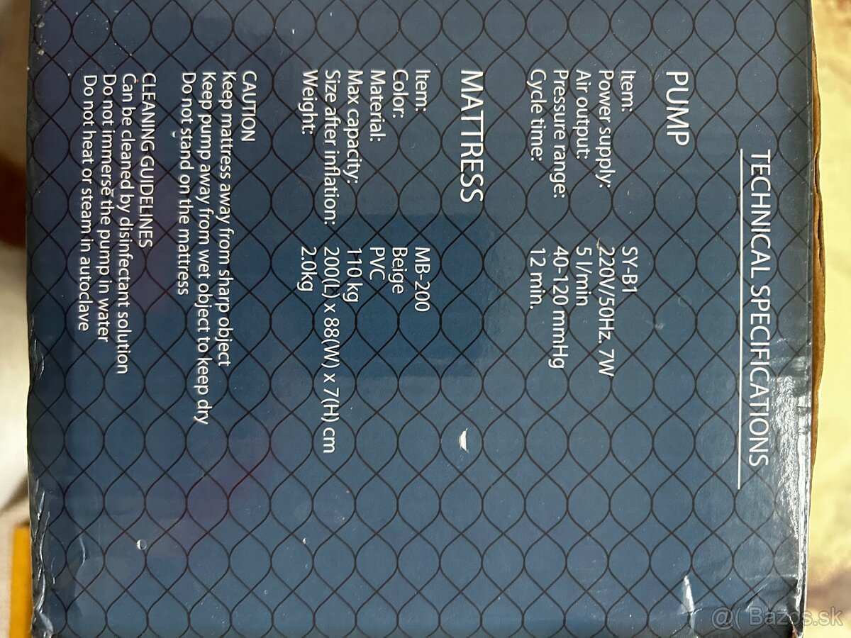 Antidekubitný matrac s kompresorom UNIZDRAV - 2