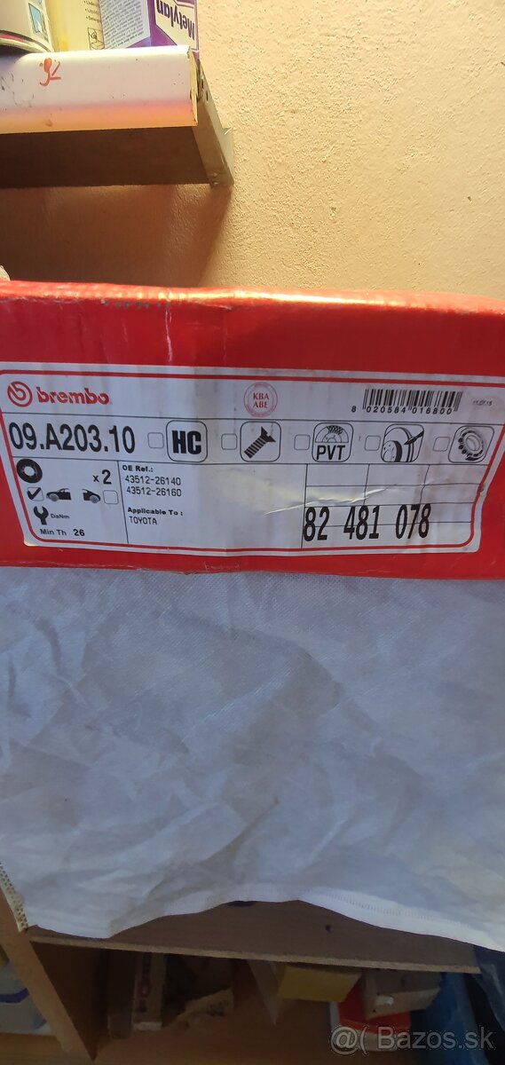 BREMBO 09.A203.10 Toyta - 2