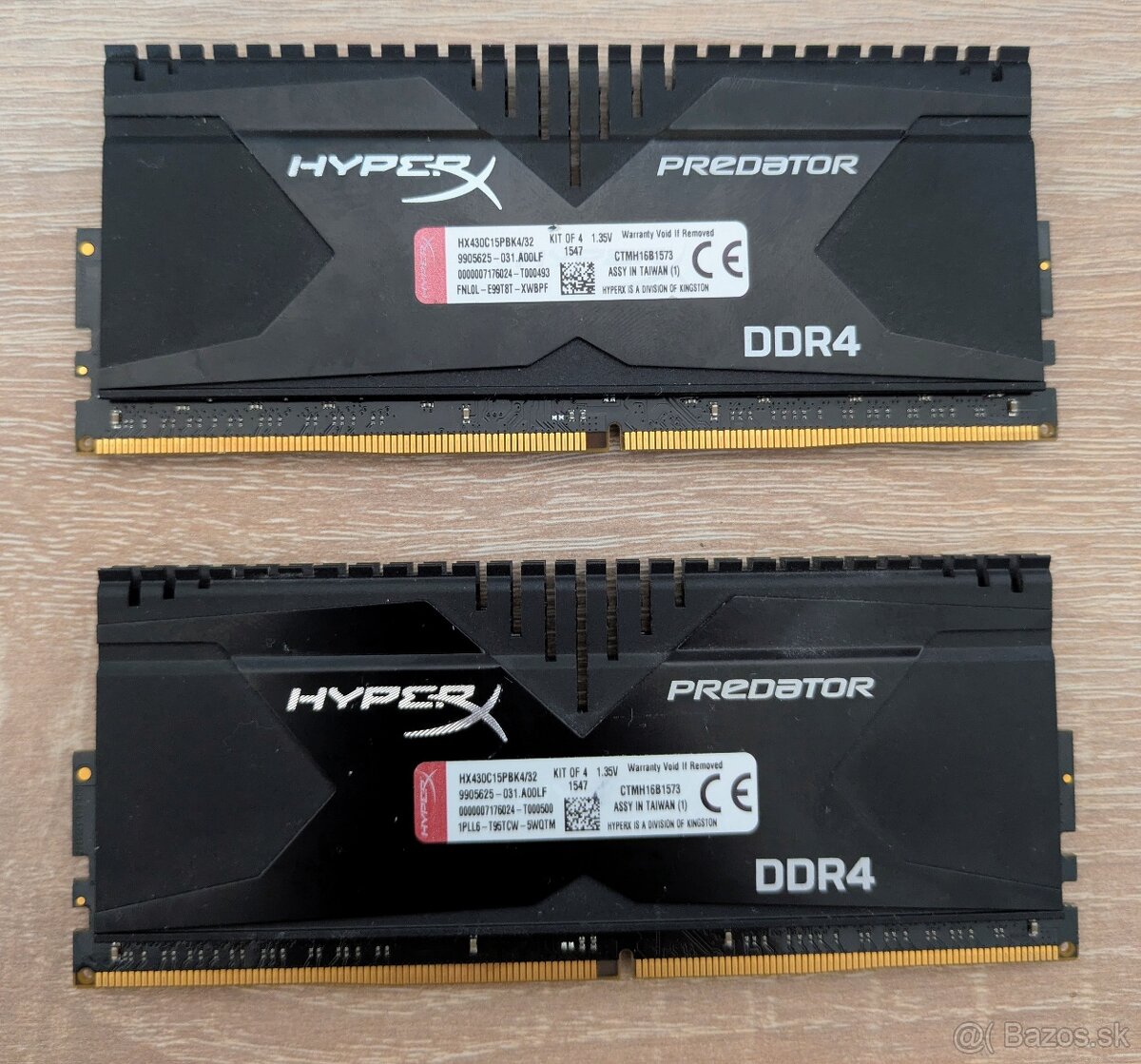 16 GB DDR4 3000 Cl16/Kingstor HyperX Predator - 2