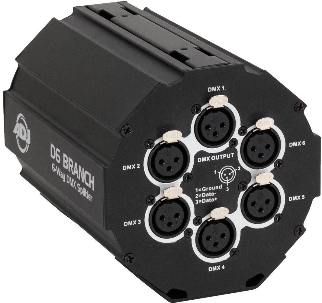 ADJ D6 Branch Distribúcia signálu pre svetlá, DMX Splitter - 2