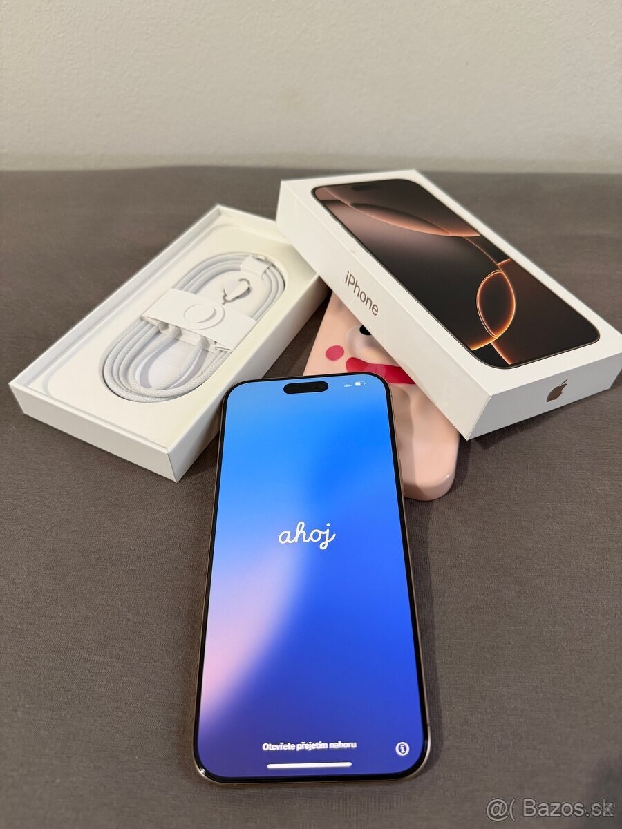 Predam iphone 16 pro max 256GB ZLATY - 2