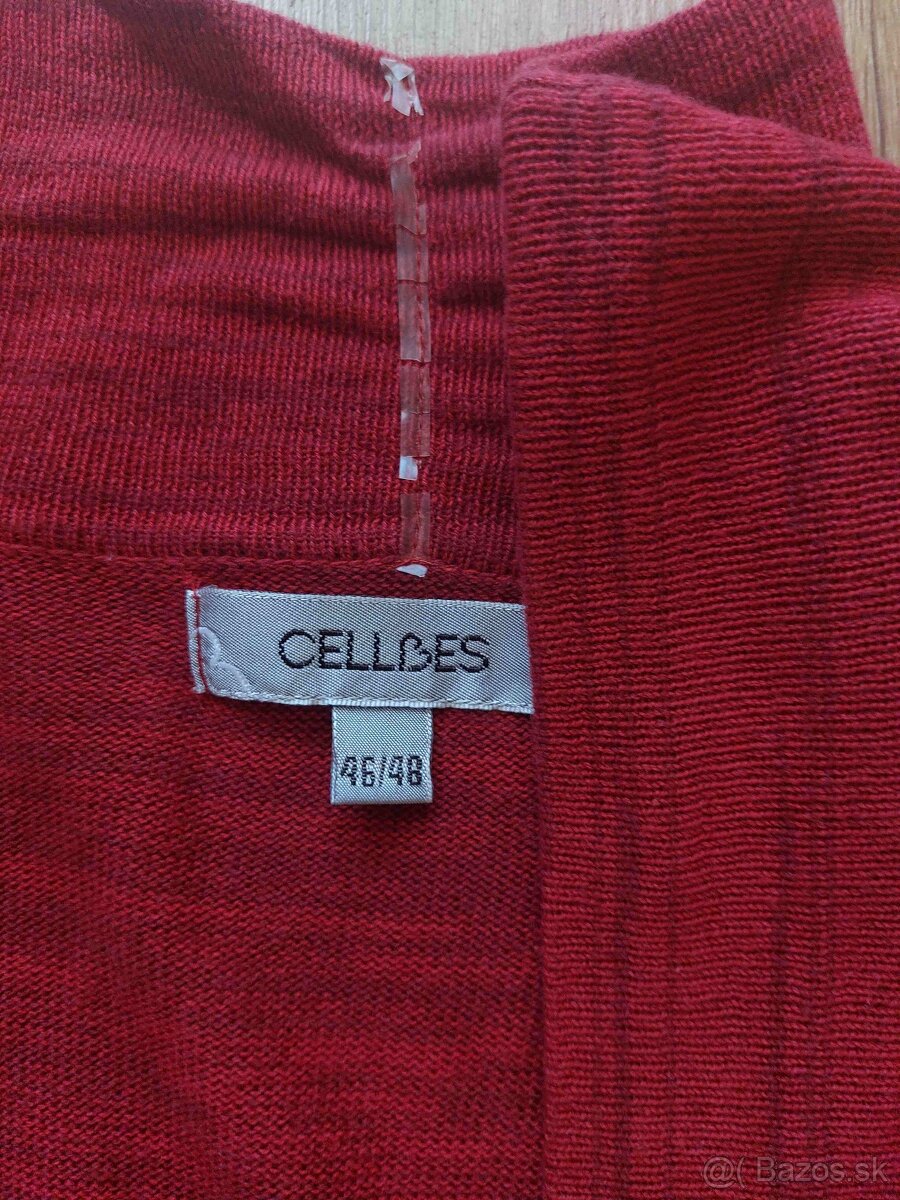 Kardigan tmavočervený - 2