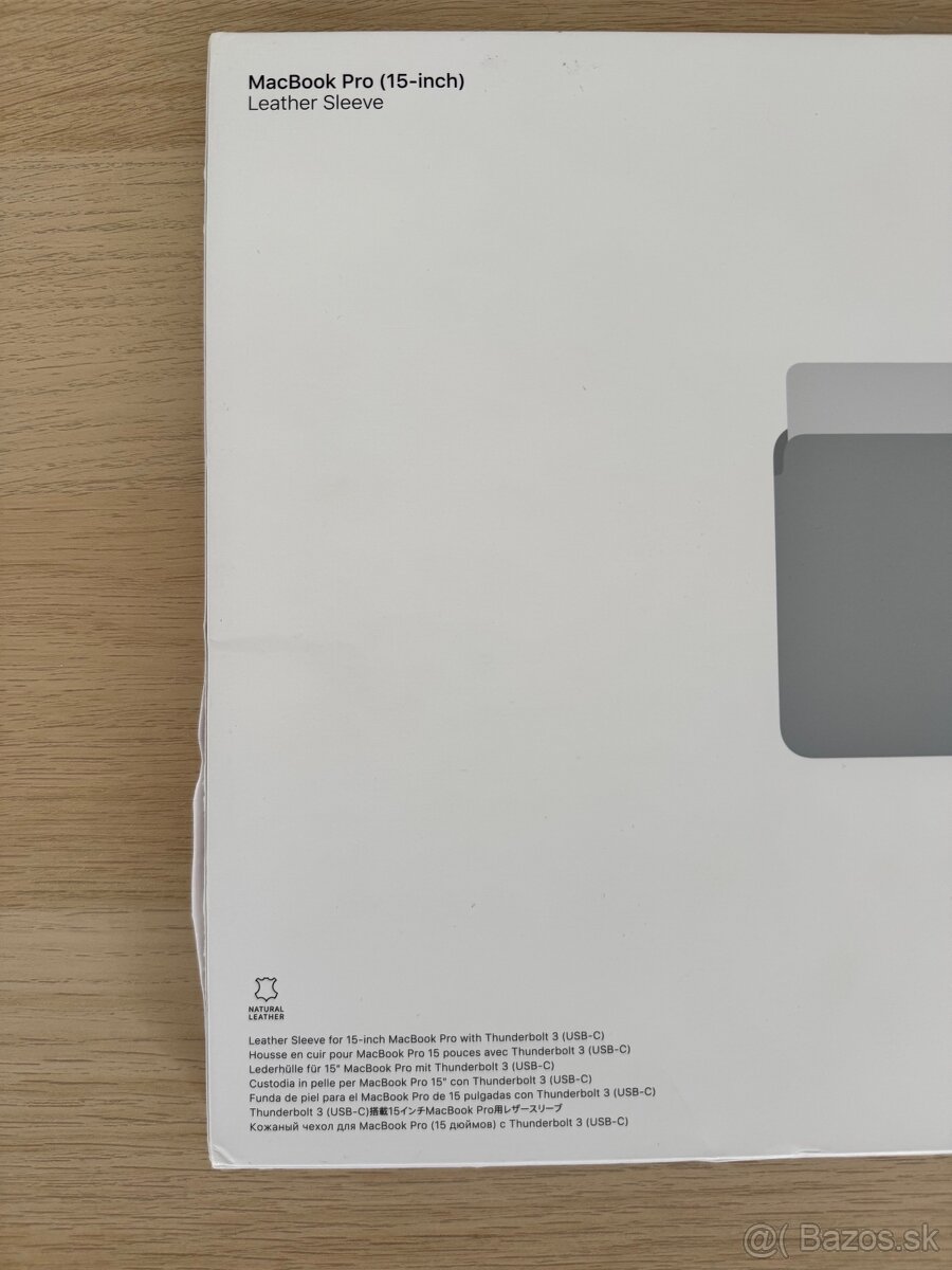 Apple Leather Sleeve Saddle Brown - 2