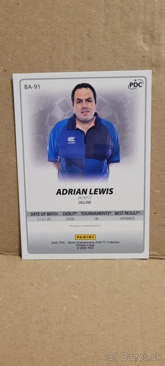 Hráči PDC Darts Šípky #8 2026 - 2