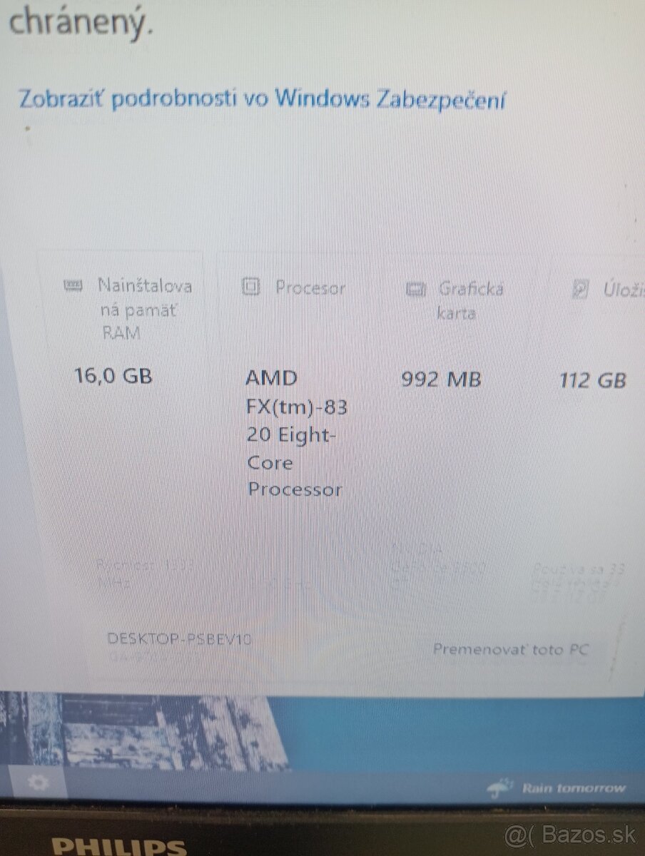 🖥 Kompletný PC – AMD FX-8320 / 16 GB RAM / SSD - 2