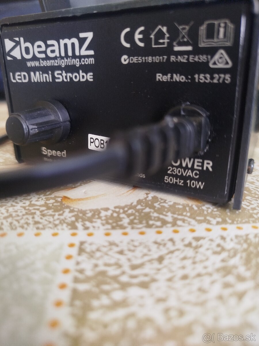 Predám BeamZ Led mini strobe 230V /10w---Funguje 100% - 2