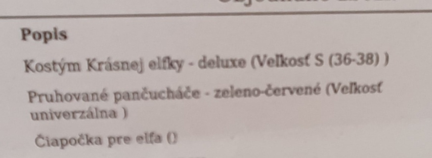 Kostým Elfka - 2