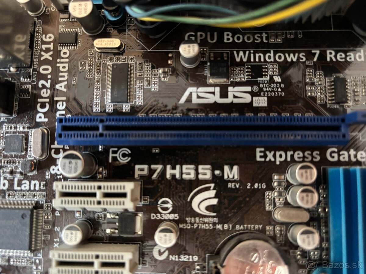 Predám set i3 530, 4GB DDR3 1333MHz, Asus P7H55-M - 2