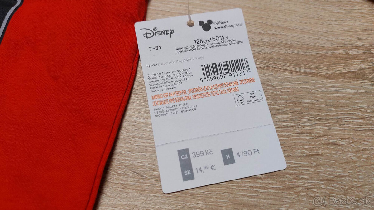 Nové Disney tričko 128 - 2