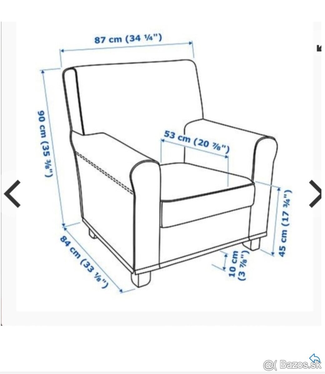 Pohodlne kreslo IKEA - 2