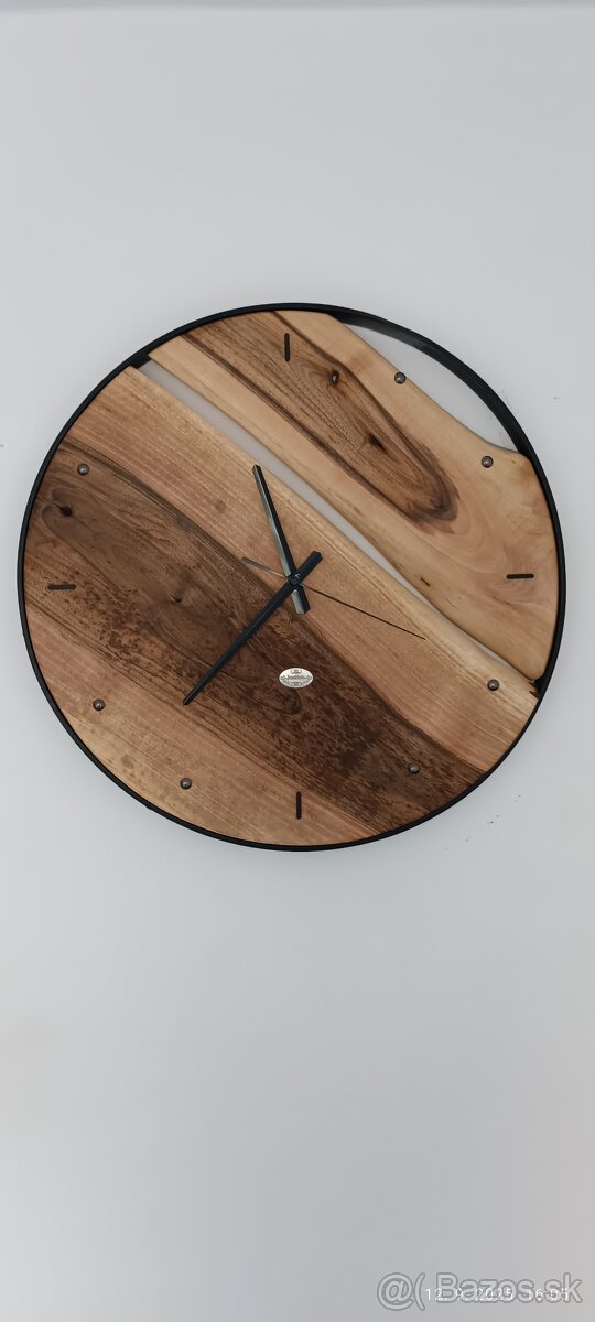 Drevené nástenné hodiny 60cm - 2