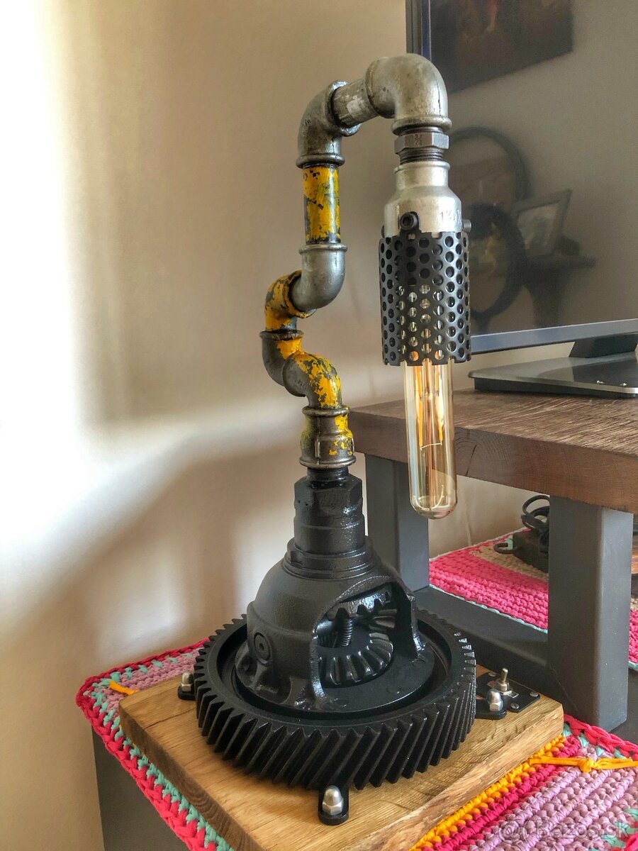 Industriálna lampa - STEAMPUNK IV - 2