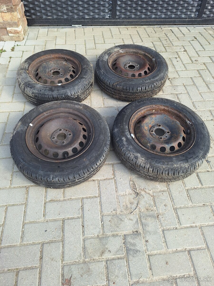 Pneumatiky+disky 165/70 R14 - 2