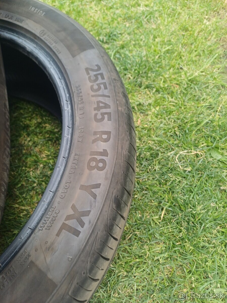 255/45 r18 letné pneumatiky , Continental - 2