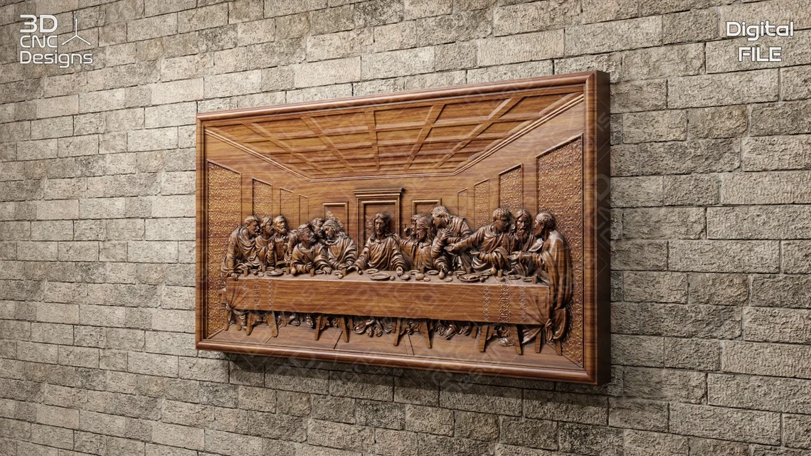3D Model - Posledná Večera / The Last Supper - Formát STL - 2