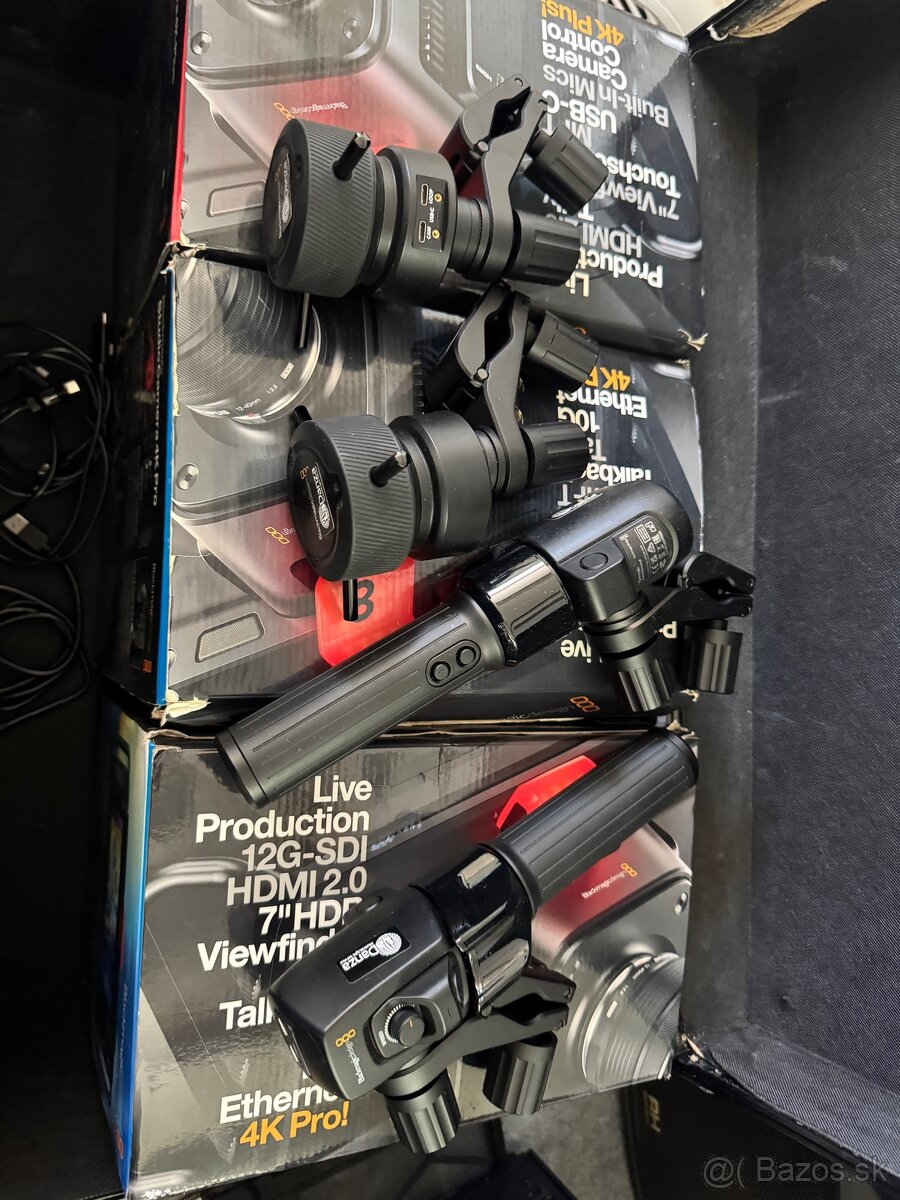 Predam BlackMagic4k kamery studio 2x PRO+1x Plus a objektivy - 2
