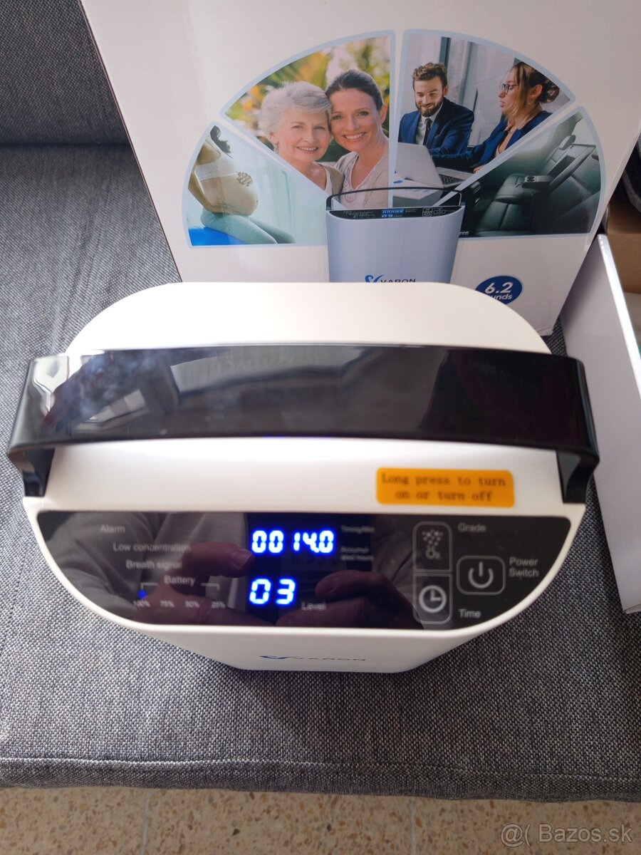 Prenosný kyslíkový koncentrator s baterkou - NOVÝ so ZÁROKOU - 2