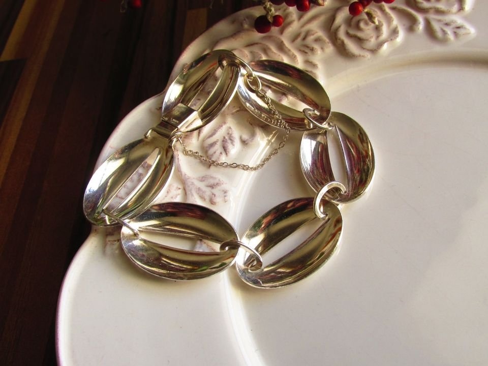 Hrubý starý strieborný náramok, Ag 900 - 2